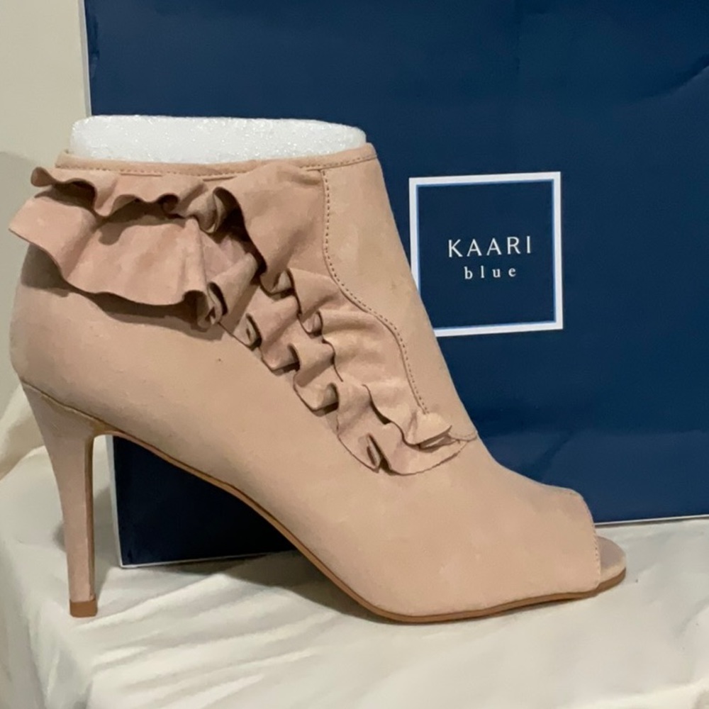 Kaari Blue pink Suede Heels